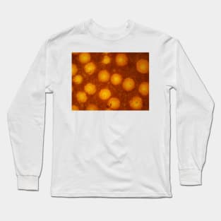 Lobster mushroom under the microscope, transmitted light Long Sleeve T-Shirt